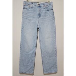 Madewell Slim Wide Leg Full Length Denim Womens 32 Light Wash Jeans